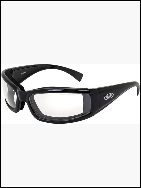 Photochromic Polycarbonate Wrap Sunglasses Motorcycle Riding Impact Resistant